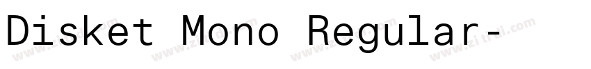 Disket Mono Regular字体转换
